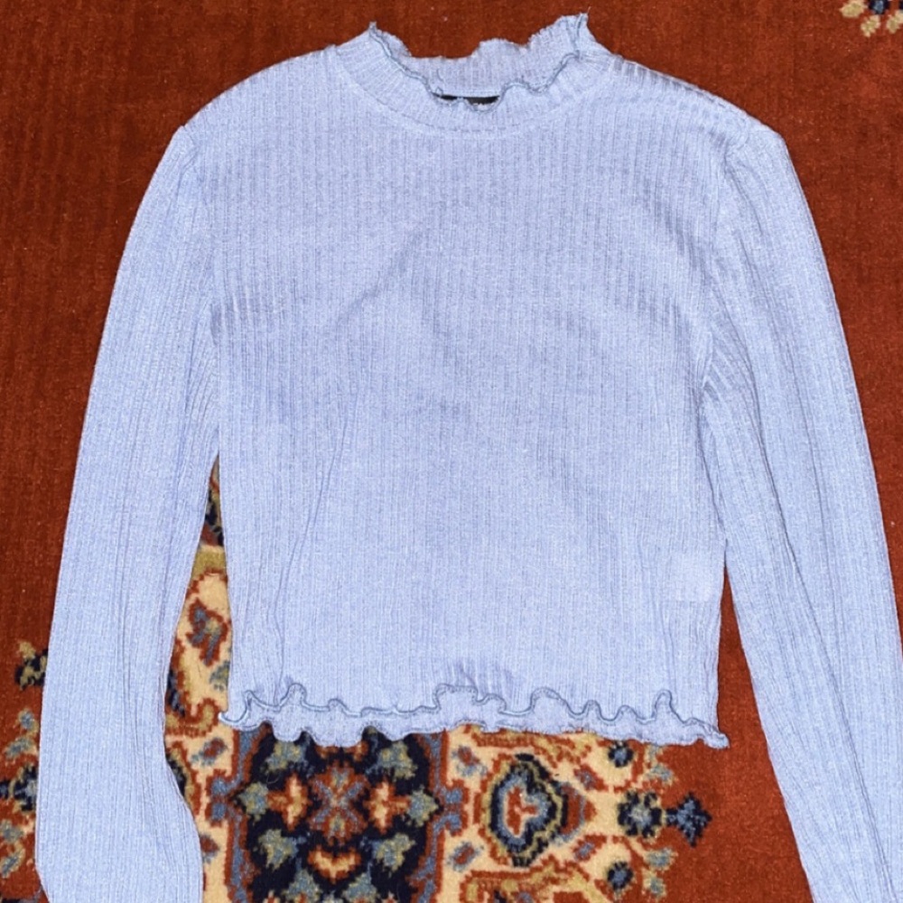 Blue Crop top